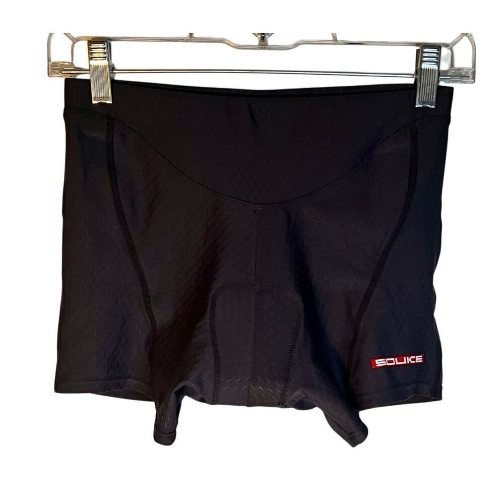 Souke Sports Womens 3D Padded Cycling Shorts, Black Size S